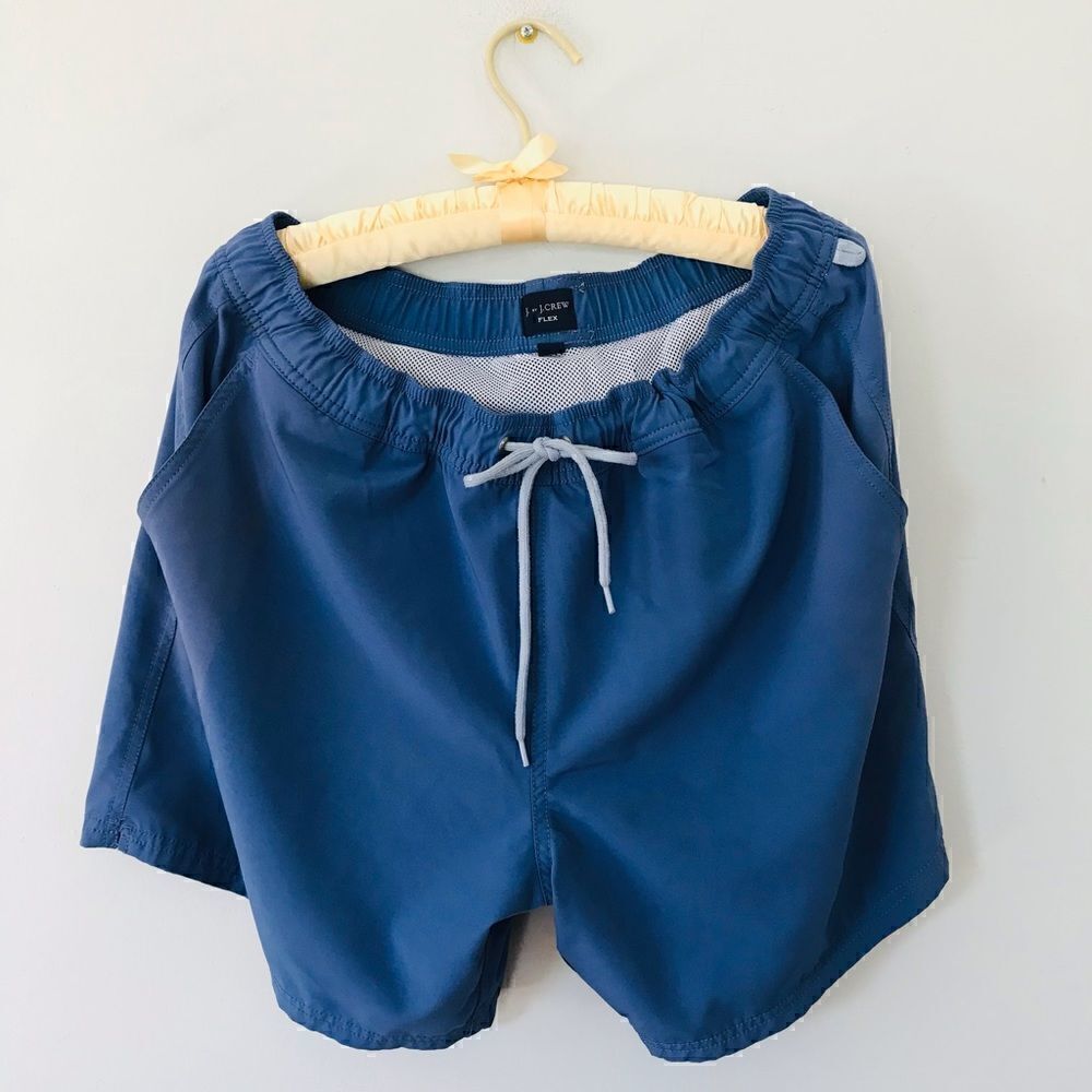 J. Crew | blue swim trunks